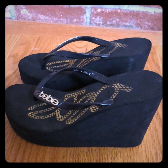 bebe platform sandals